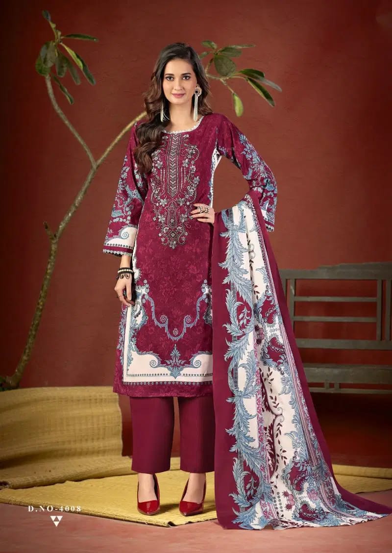 Elegant design Red Kurti, Bottom & Dupatta set