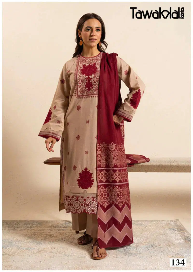 Red Dupatta Pakistani Design Suit