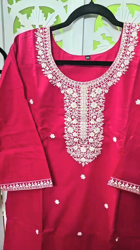 Rosy kurti set + floral kurti