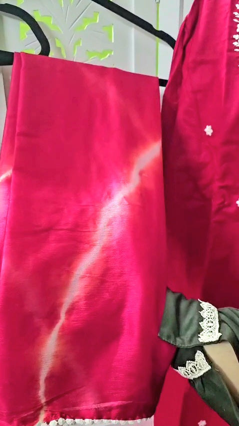 Rosy kurti set + floral kurti
