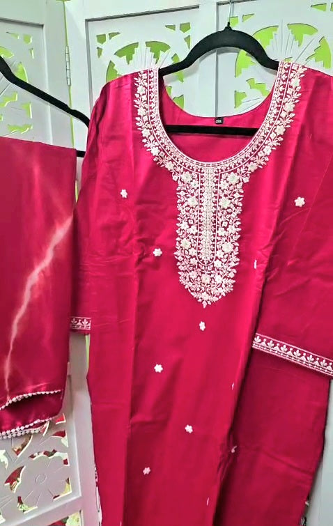 Rosy kurti set + floral kurti