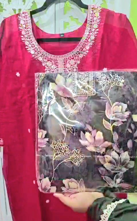 Rosy kurti set + floral kurti