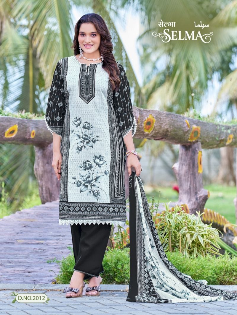 Ganesha Daily Wear Black with Lace Kurti set