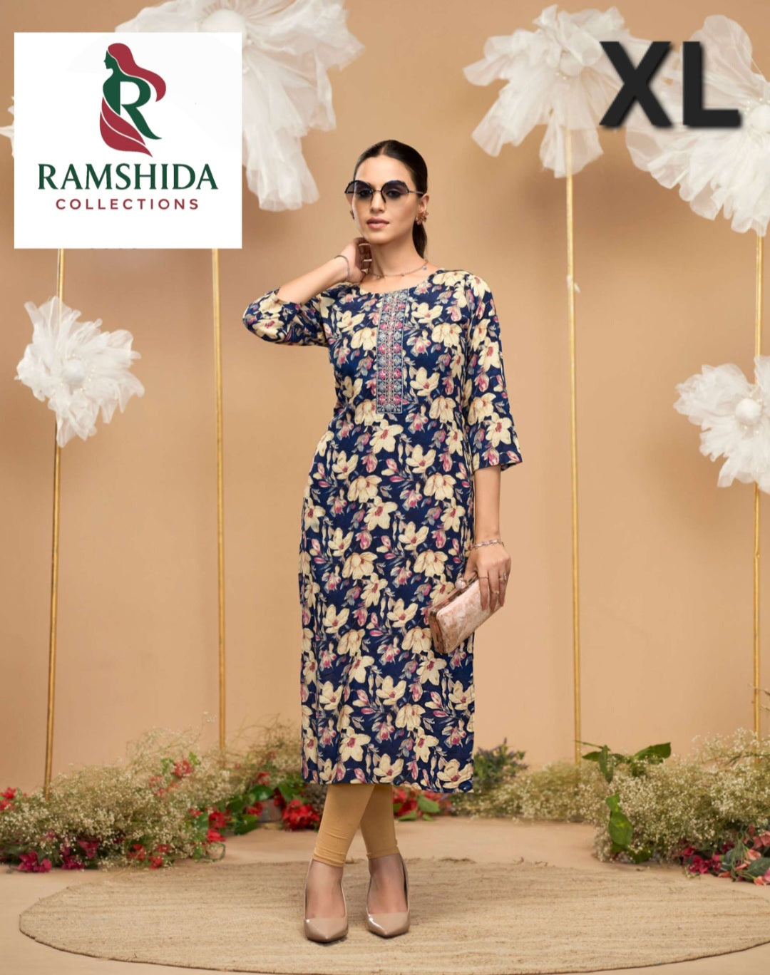 Radhika Lifestyle Kurti Readymade - XL 3pc set (Pick Any 3)