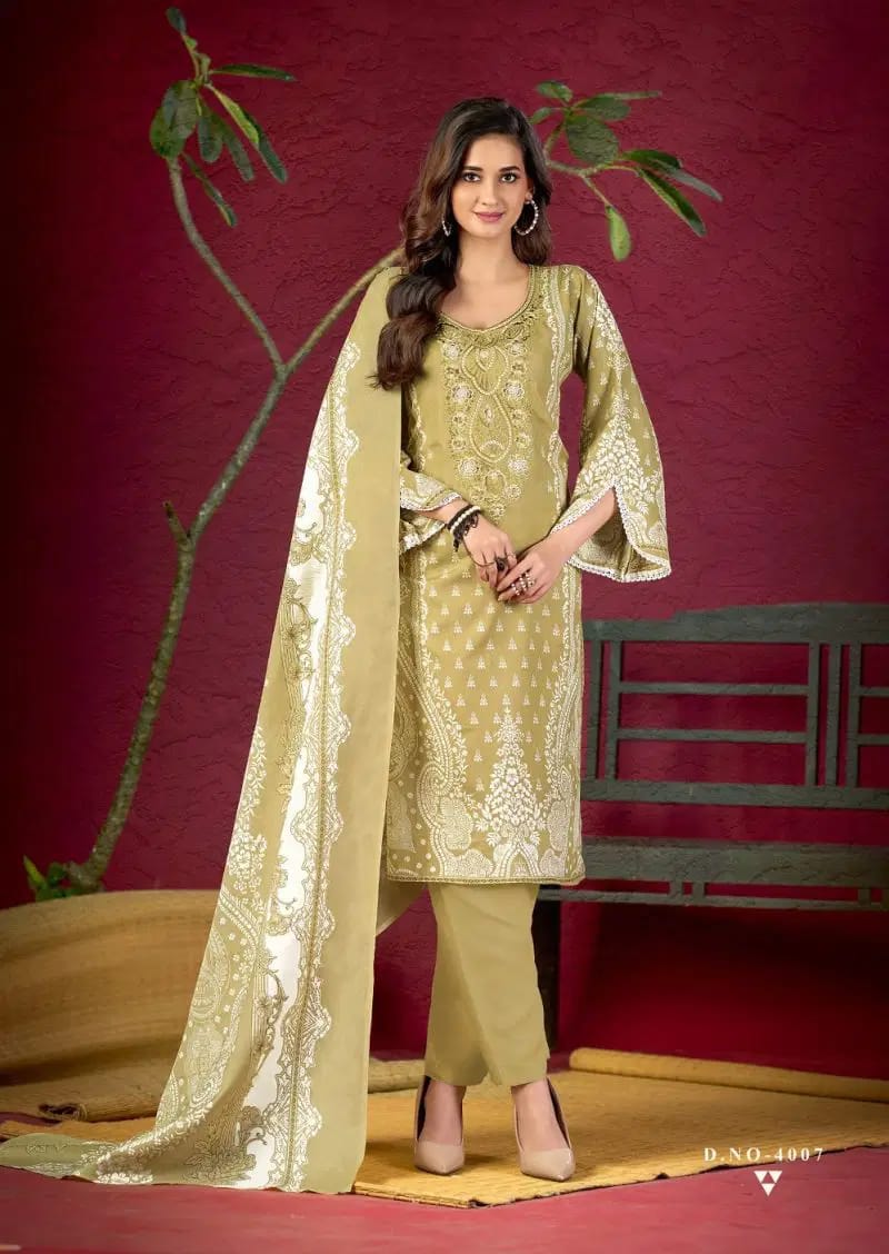 Yellow Kurti With Pant & Dupatta