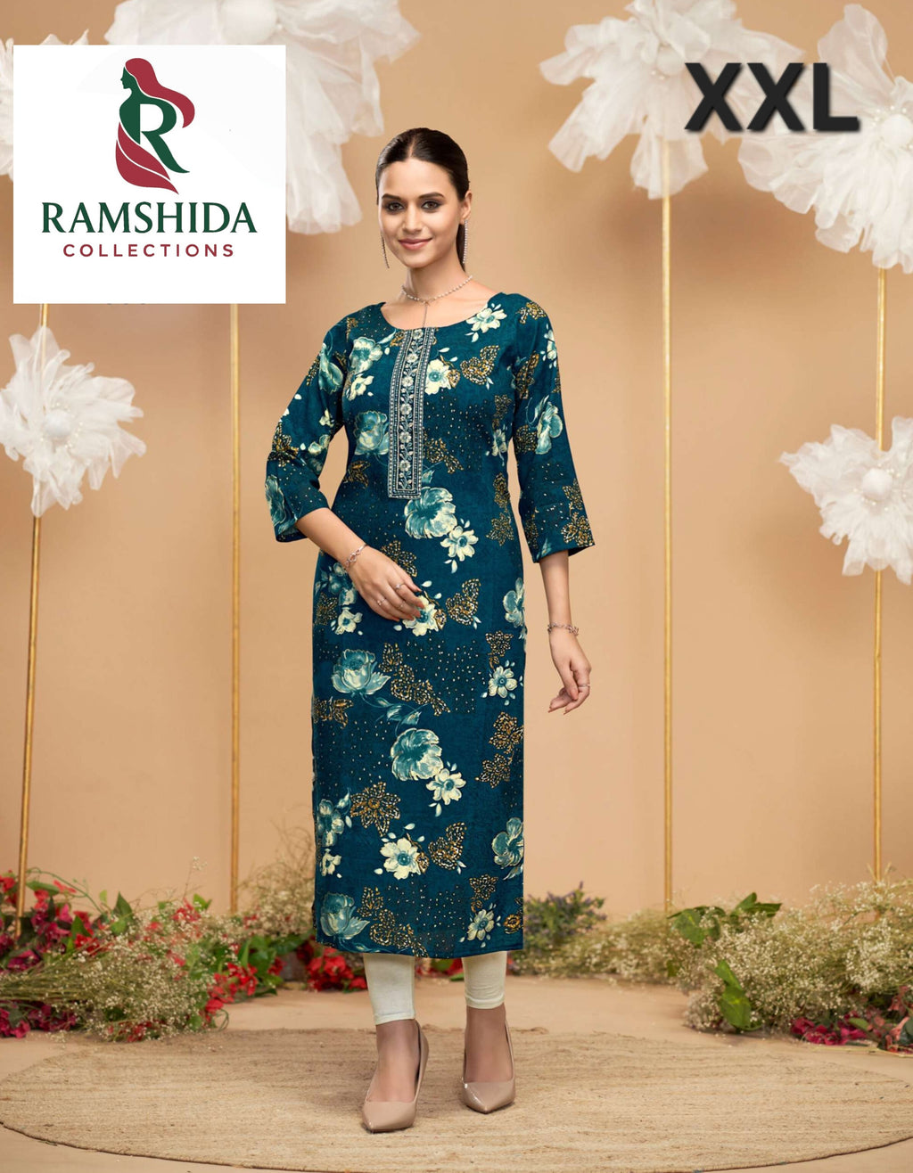 Radhika Lifestyle Kurti Readymade - XXL 3pc set (pick any 3)