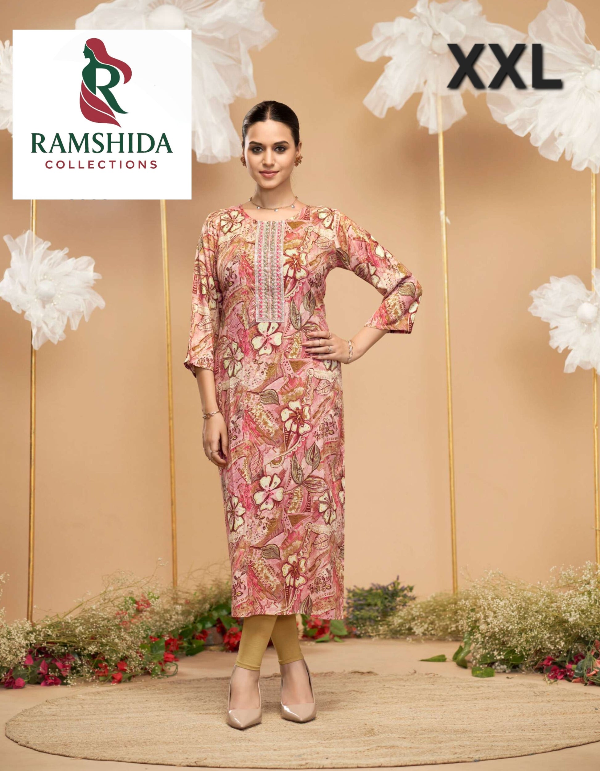Radhika Green Kurti Readymade - XXL 3pc set (pick any 3)