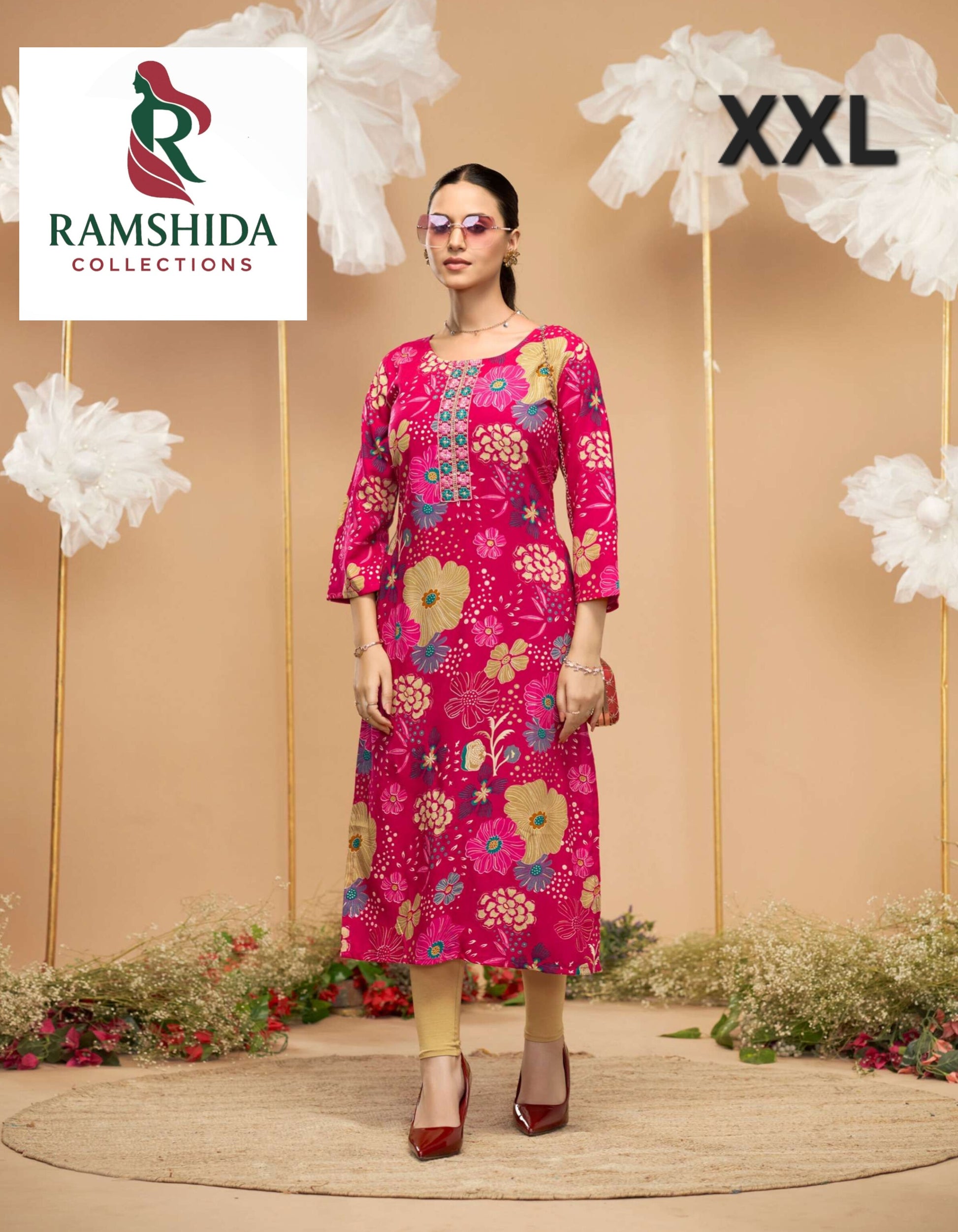 Radhika Green Kurti Readymade - XXL 3pc set (pick any 3)
