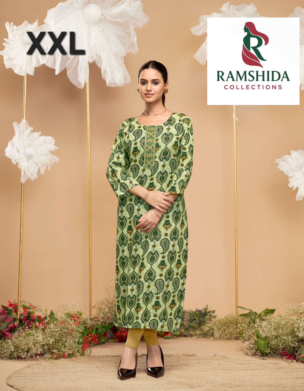 Radhika Lifestyle Kurti Readymade - XXL 3pc set (pick any 3)