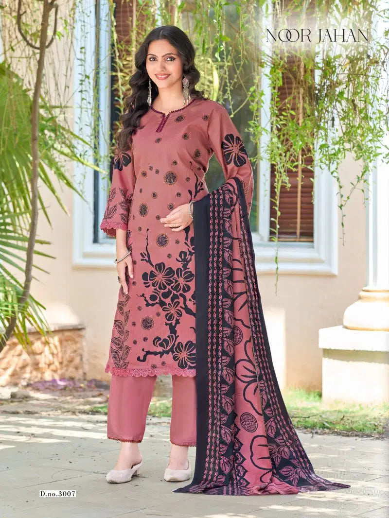 Ganesha - Red floral print kurti with bottom & pants