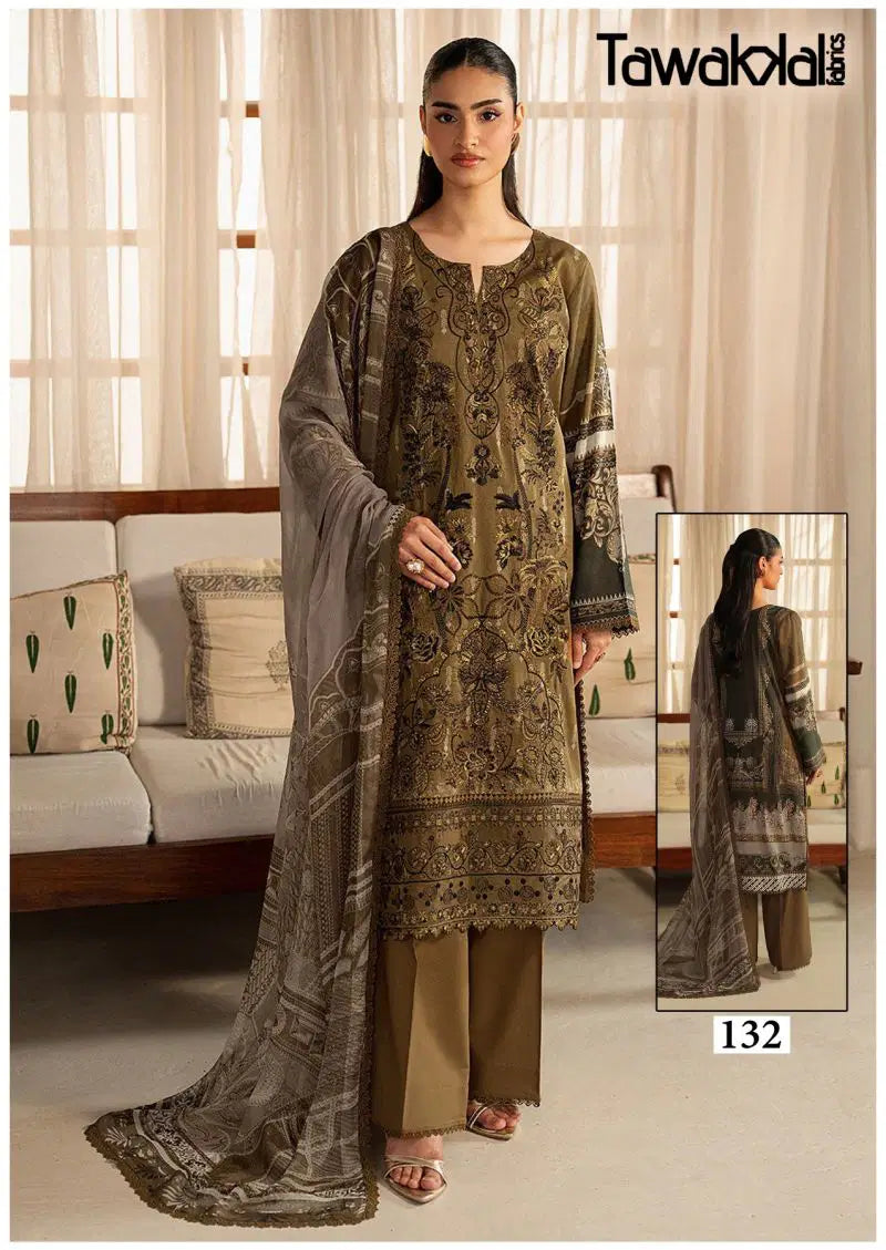 Coffee brown Pakistani suit