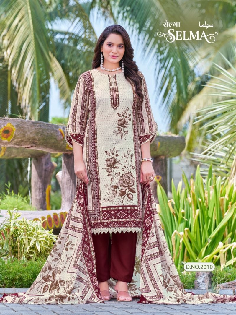 Ganesha Daily Wear Red with Lace Kurti set