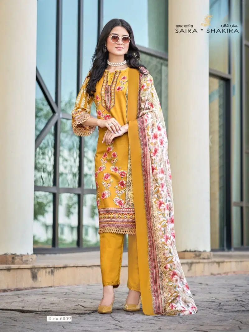 Ganesha - Patterned Yellow kurti with bottom & dupatta set