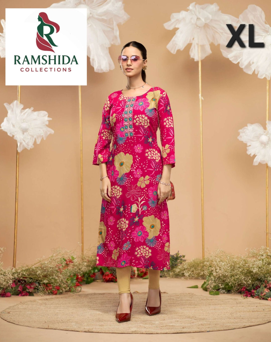 Radhika Lifestyle Kurti Readymade - XL 3pc set (Pick Any 3)