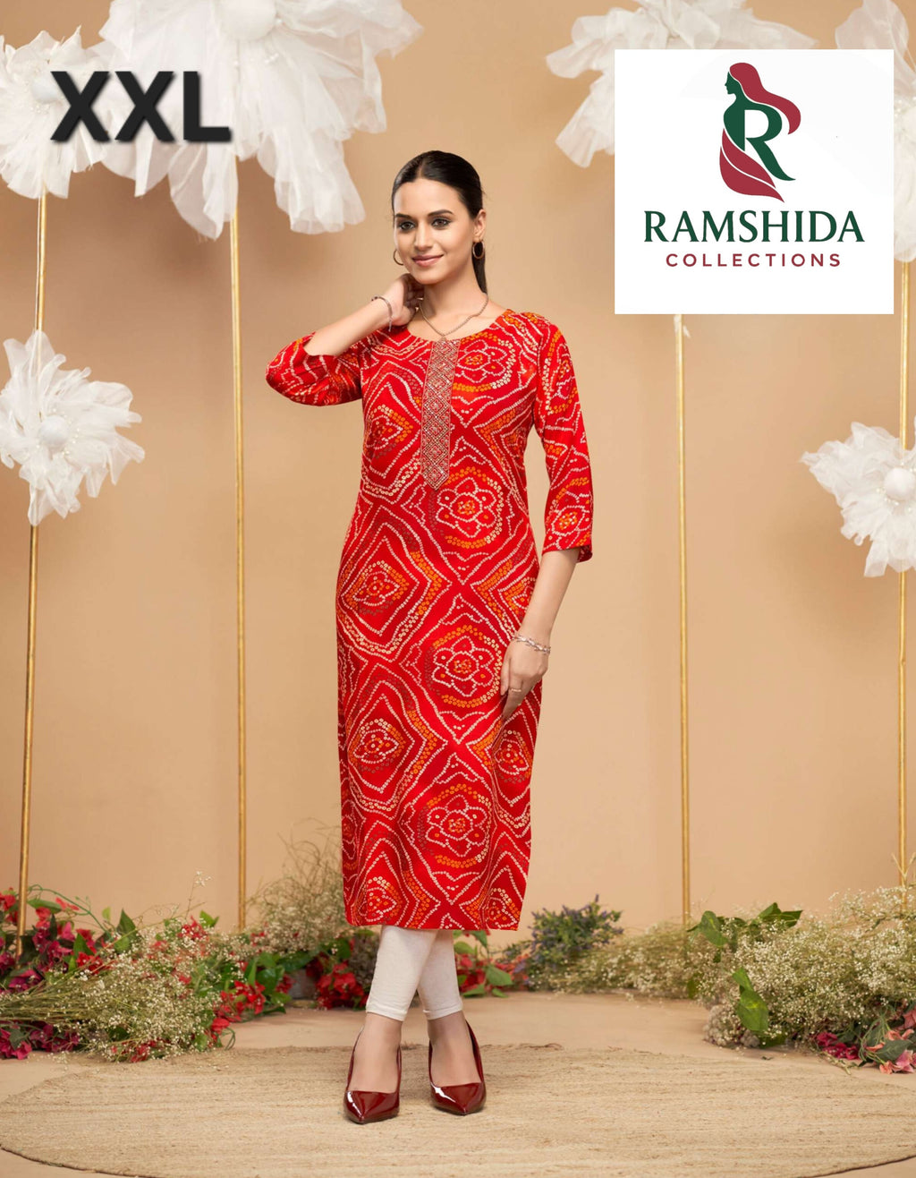 Radhika Lifestyle Kurti Readymade - XXL 3pc set (pick any 3)