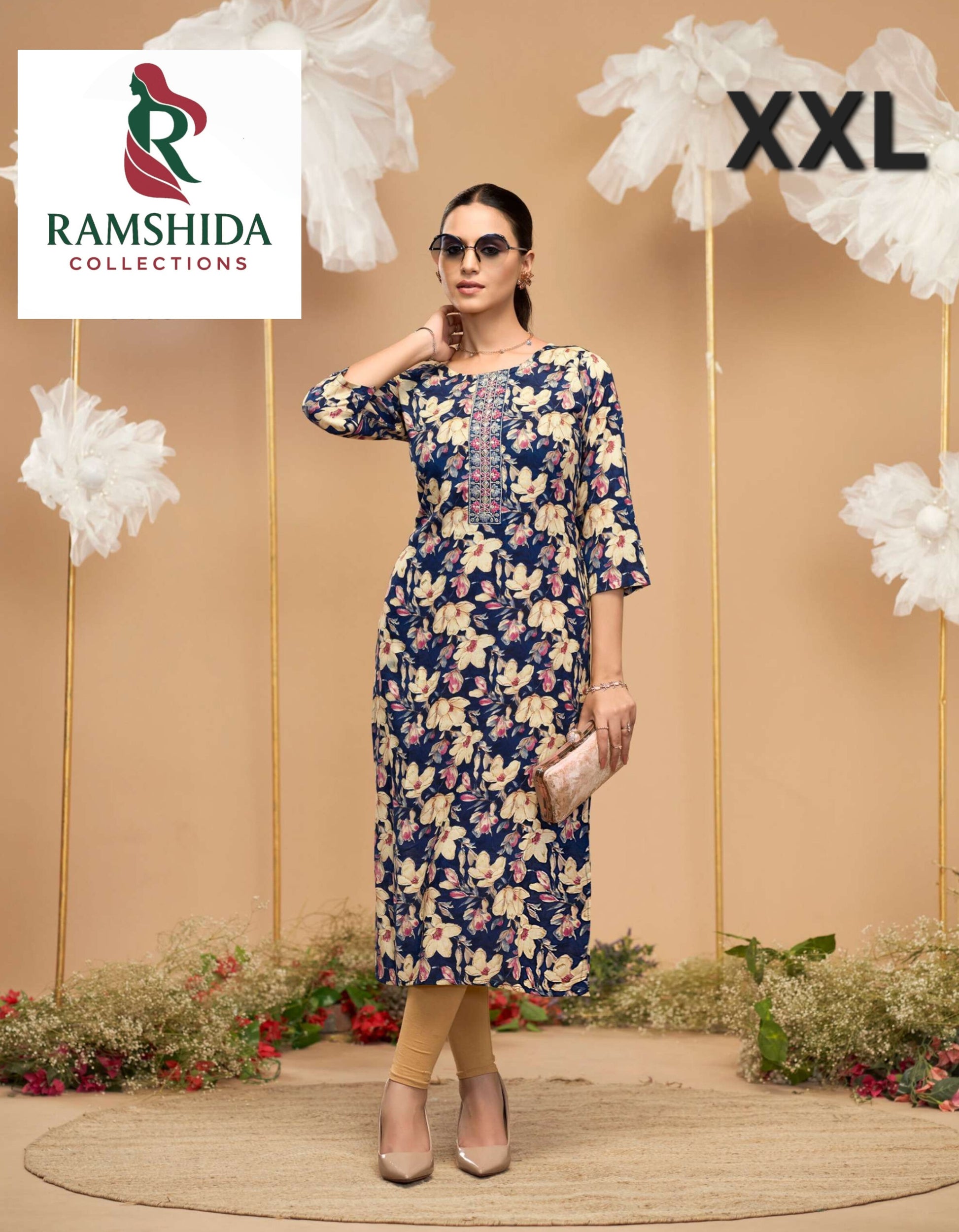 Radhika Green Kurti Readymade - XXL 3pc set (pick any 3)