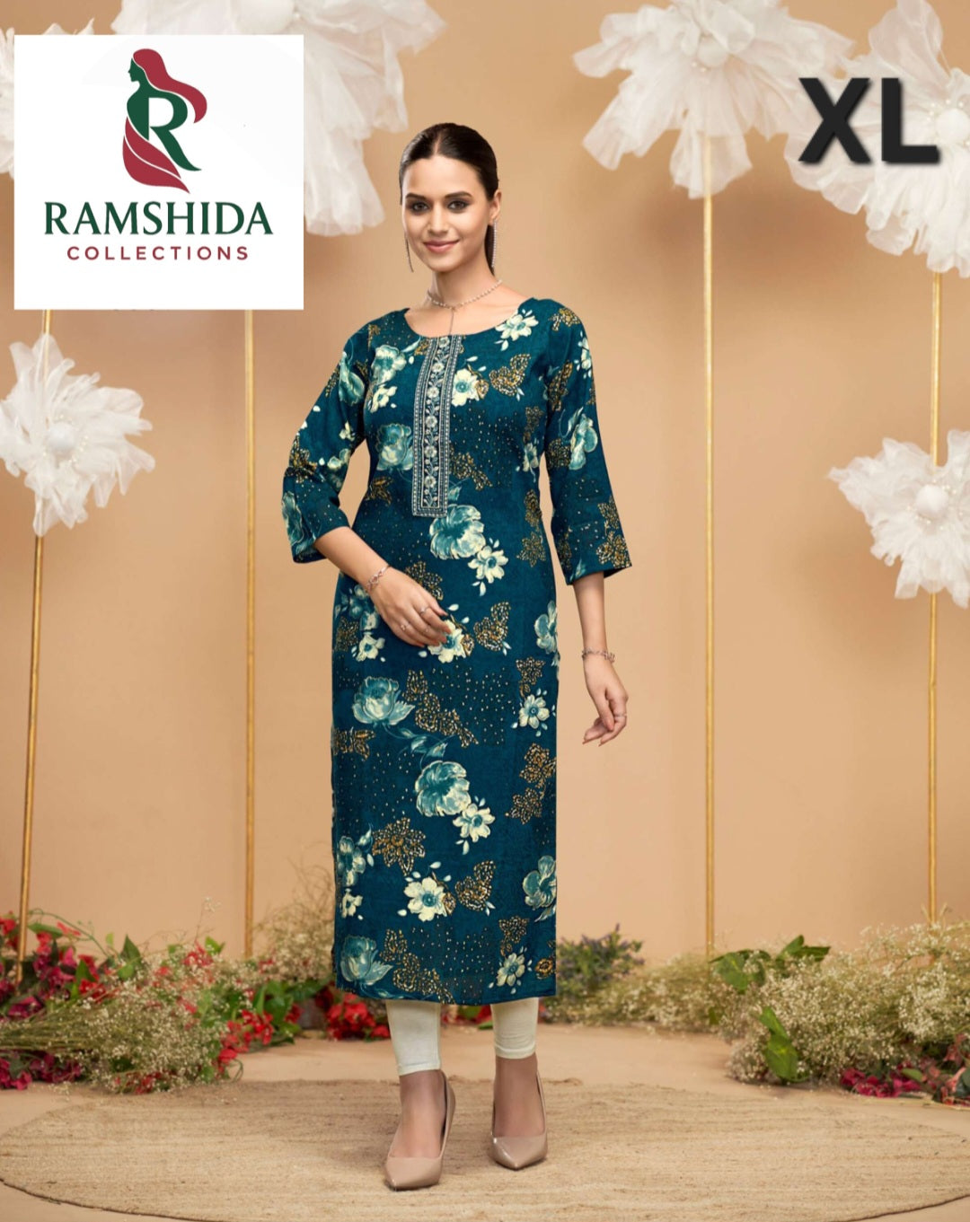 Radhika Lifestyle Kurti Readymade - XL 3pc set (Pick Any 3)