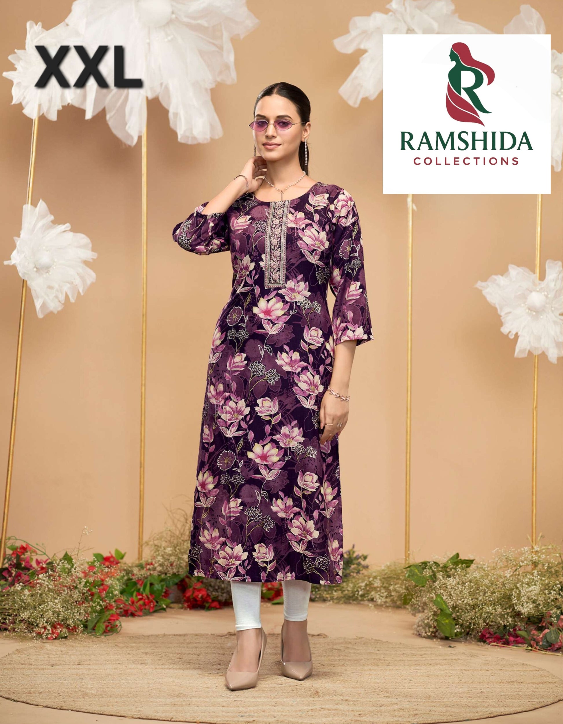 Radhika Green Kurti Readymade - XXL 3pc set (pick any 3)