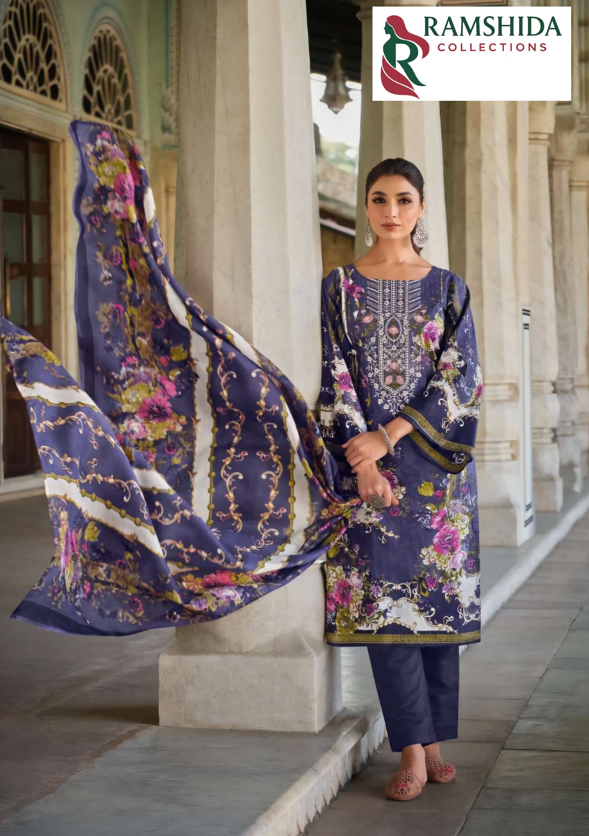 Lavender Mirage (Romani Aarzu) - Dress Material unstitched, 2pc set (Pick Any 2)