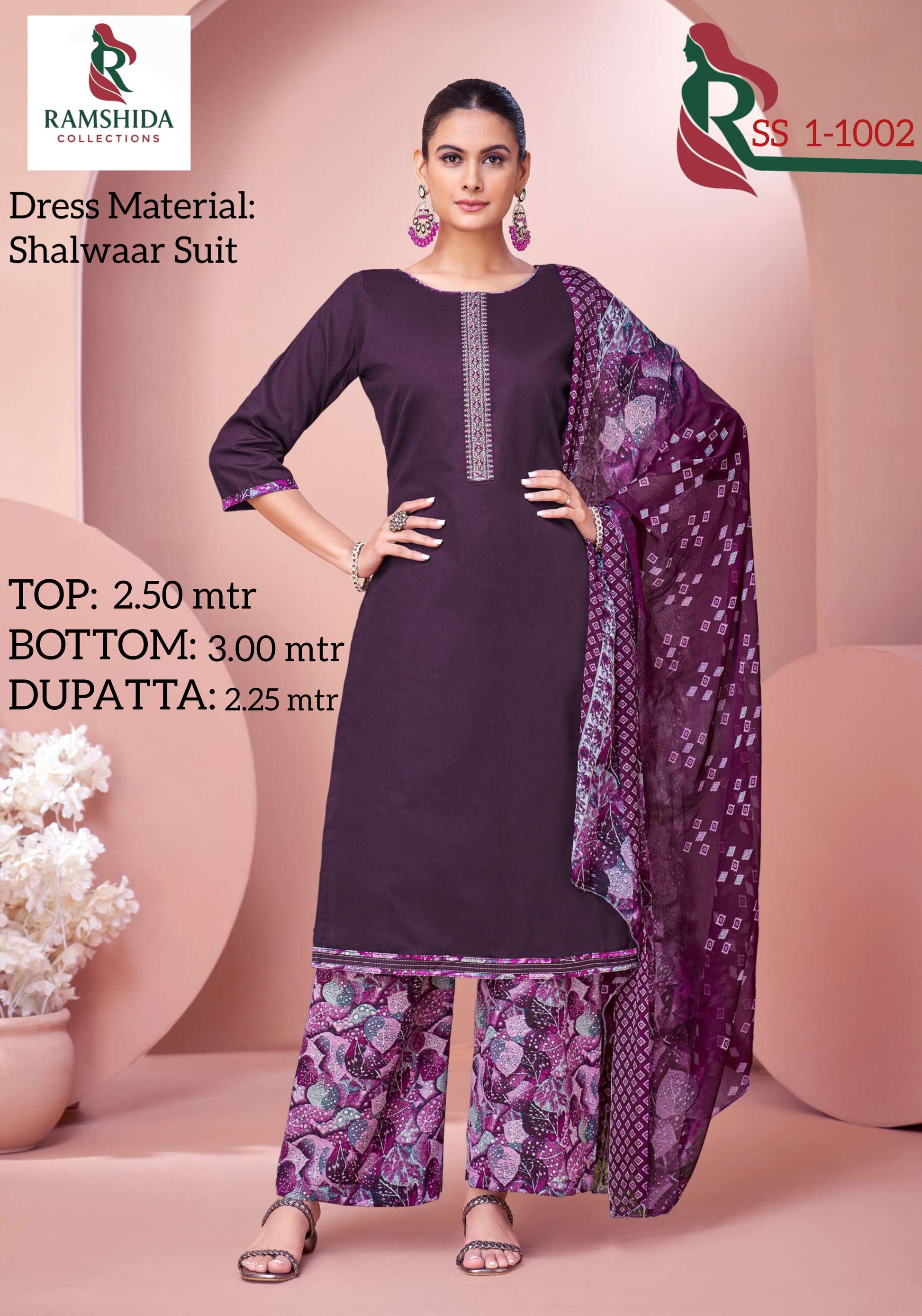 Noor E Patiyala Dress Material - Unstitched - 2pc set (Pick Any 2)