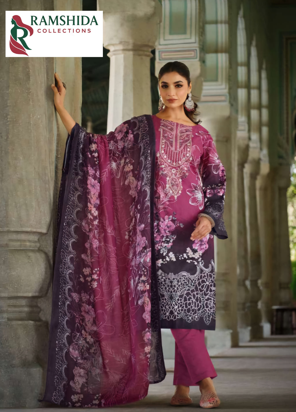 Neel Kamal (Romani Aarzu) Dress Material unstitched. 2pc set (Pick Any 2)