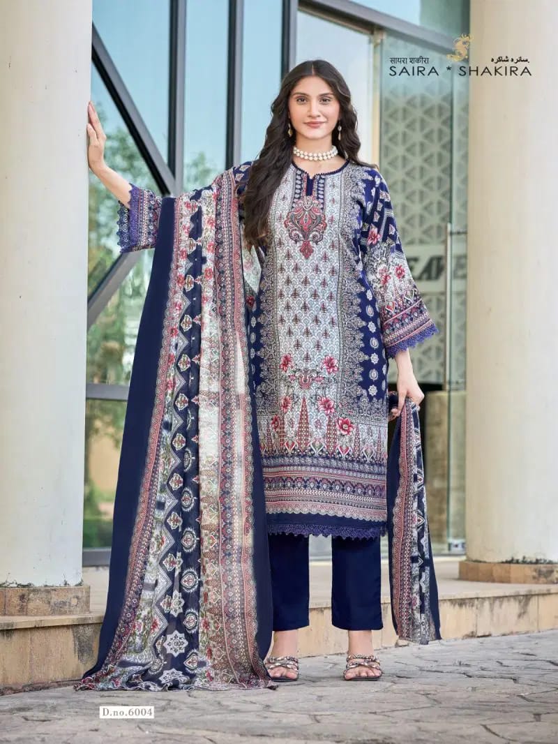 Ganesha - Dark blue patterned kurti With Pant & dupatta