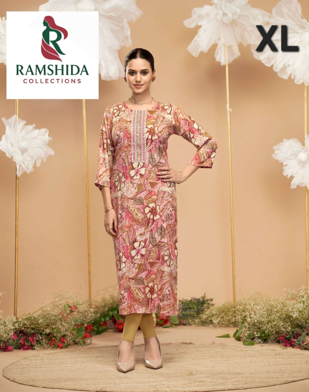 Radhika Lifestyle Kurti Readymade - XL 3pc set (Pick Any 3)