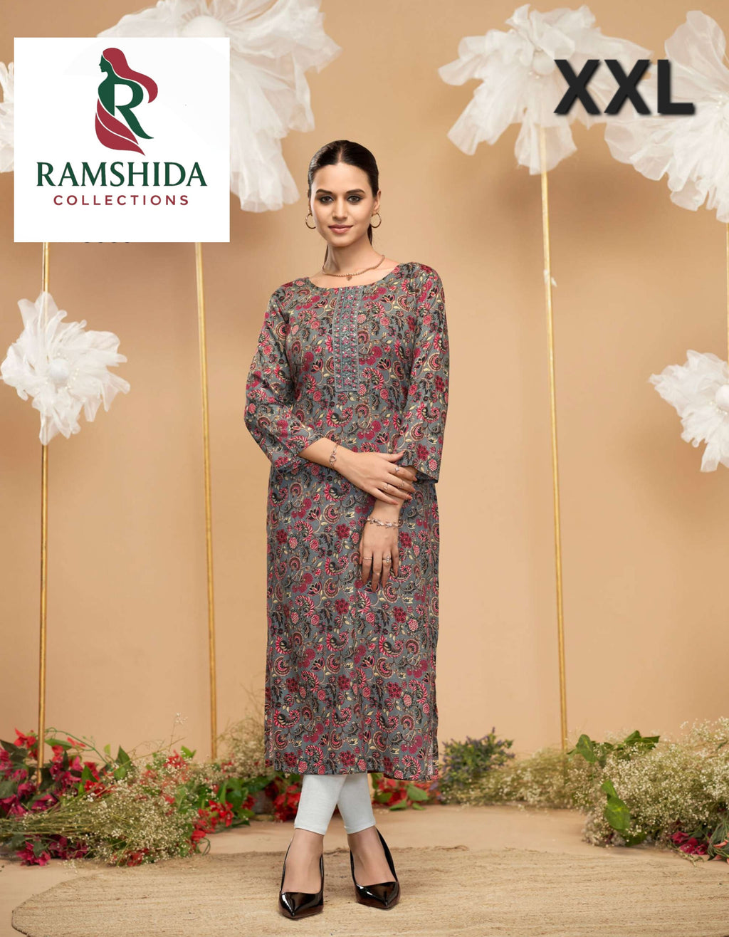 Radhika Lifestyle Kurti Readymade - XXL 3pc set (pick any 3)