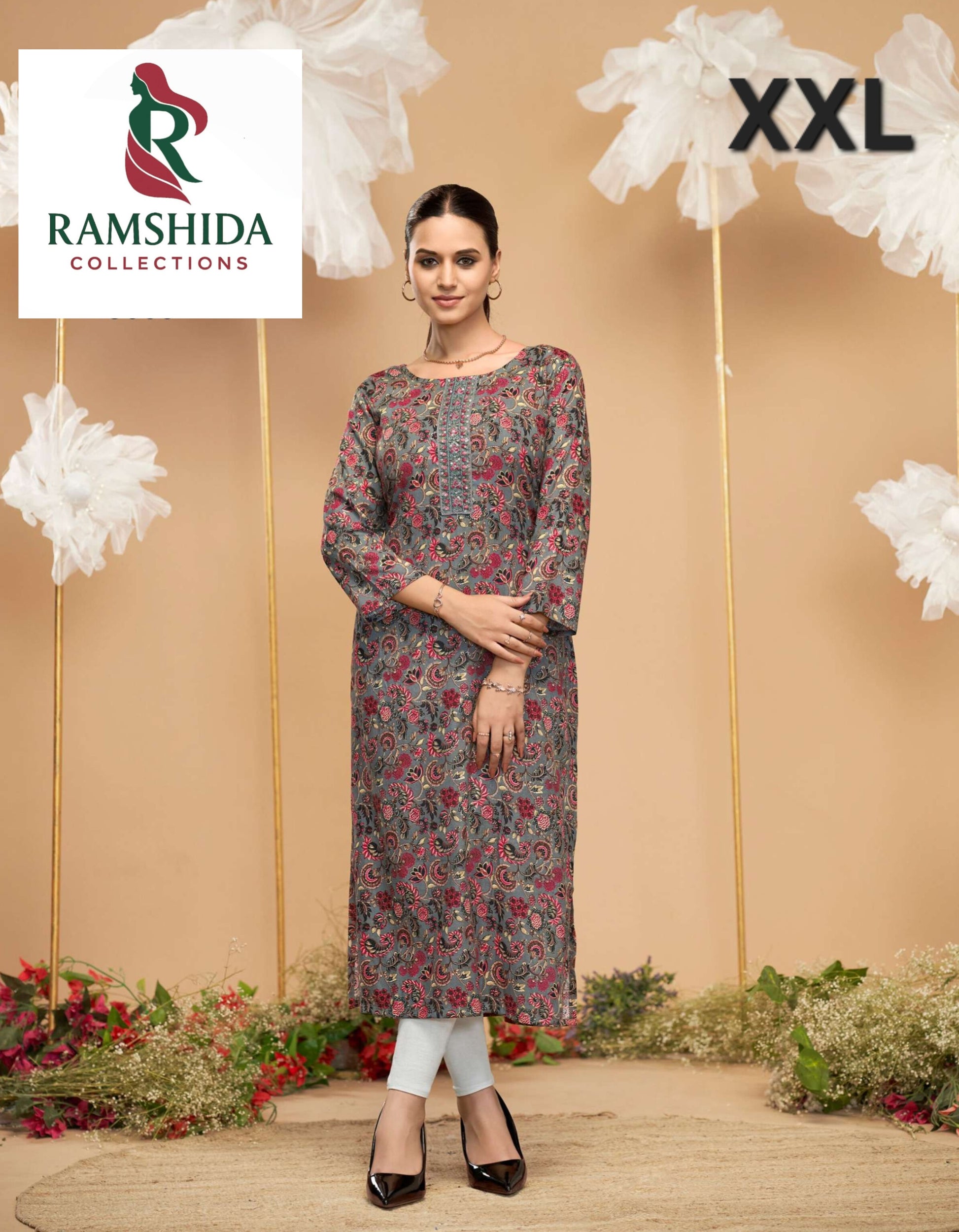 Radhika Green Kurti Readymade - XXL 3pc set (pick any 3)
